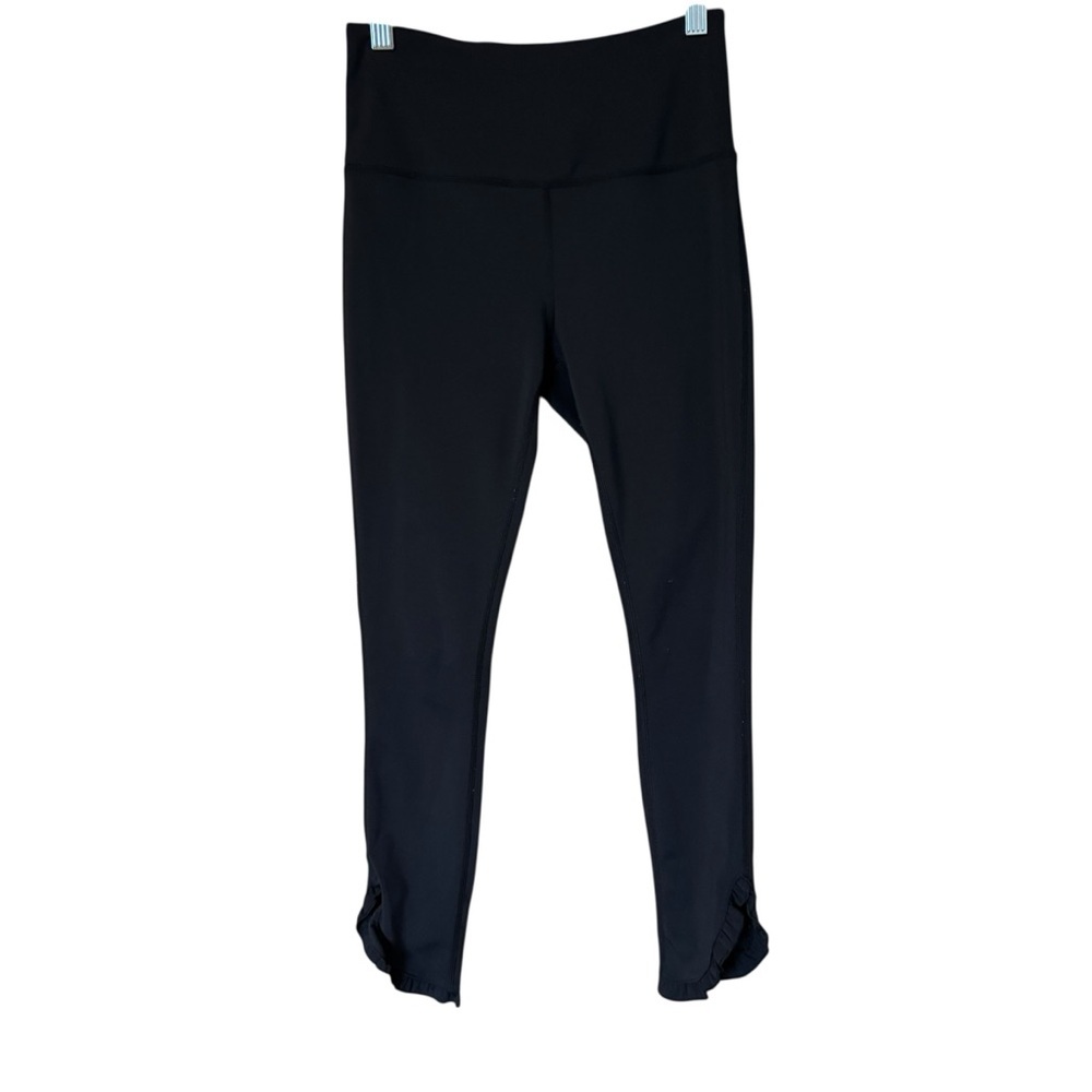 KATE SPADE Black Out West Dolphin Hem‎ Ruffle Legging Size XS